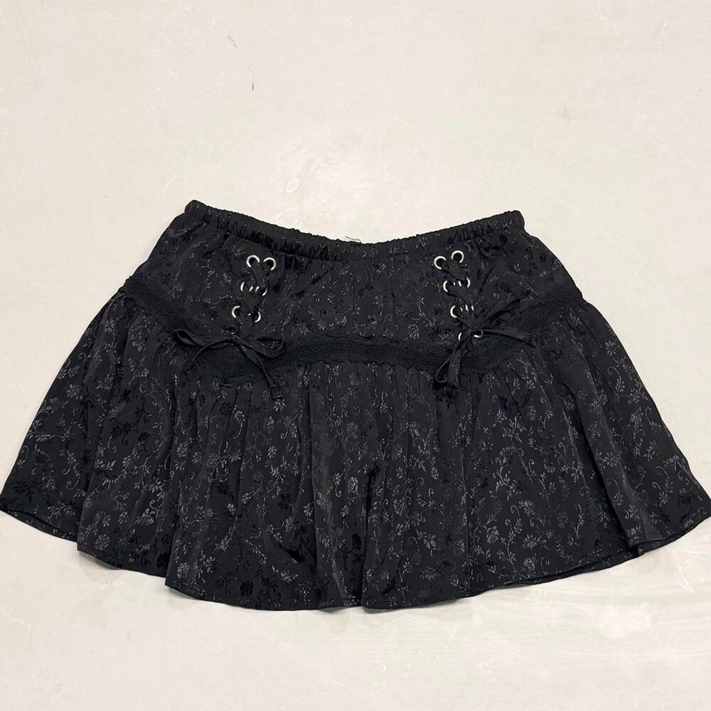 Miss selfridge black jacquard corset